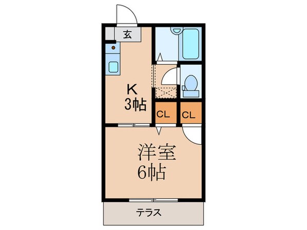 スタディハイツＹＳ Ａ棟の物件間取画像